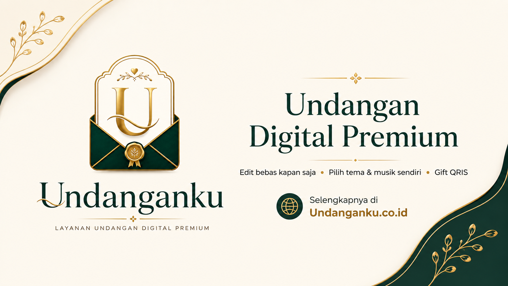 Undangan Digital Wedding Custom dengan Desain Premium